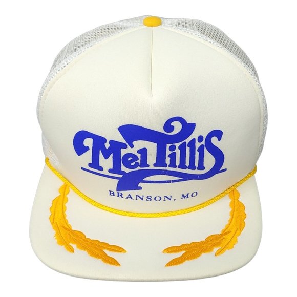 Vintage Mel Tillis Mesh Snapback Cap Trucker Foam Hat Branson Scrambled Eggs - Picture 1 of 12